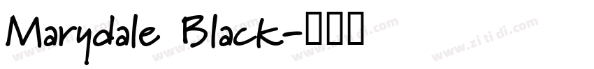 Marydale Black字体转换
